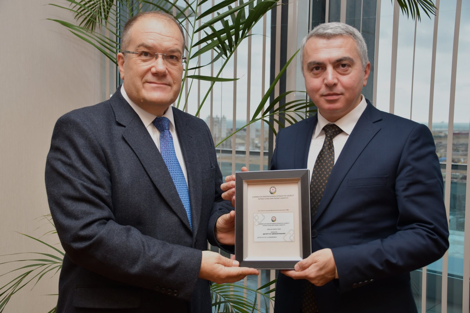 Another company receives resident status in Azerbaijan's Pirallahi Industrial Park