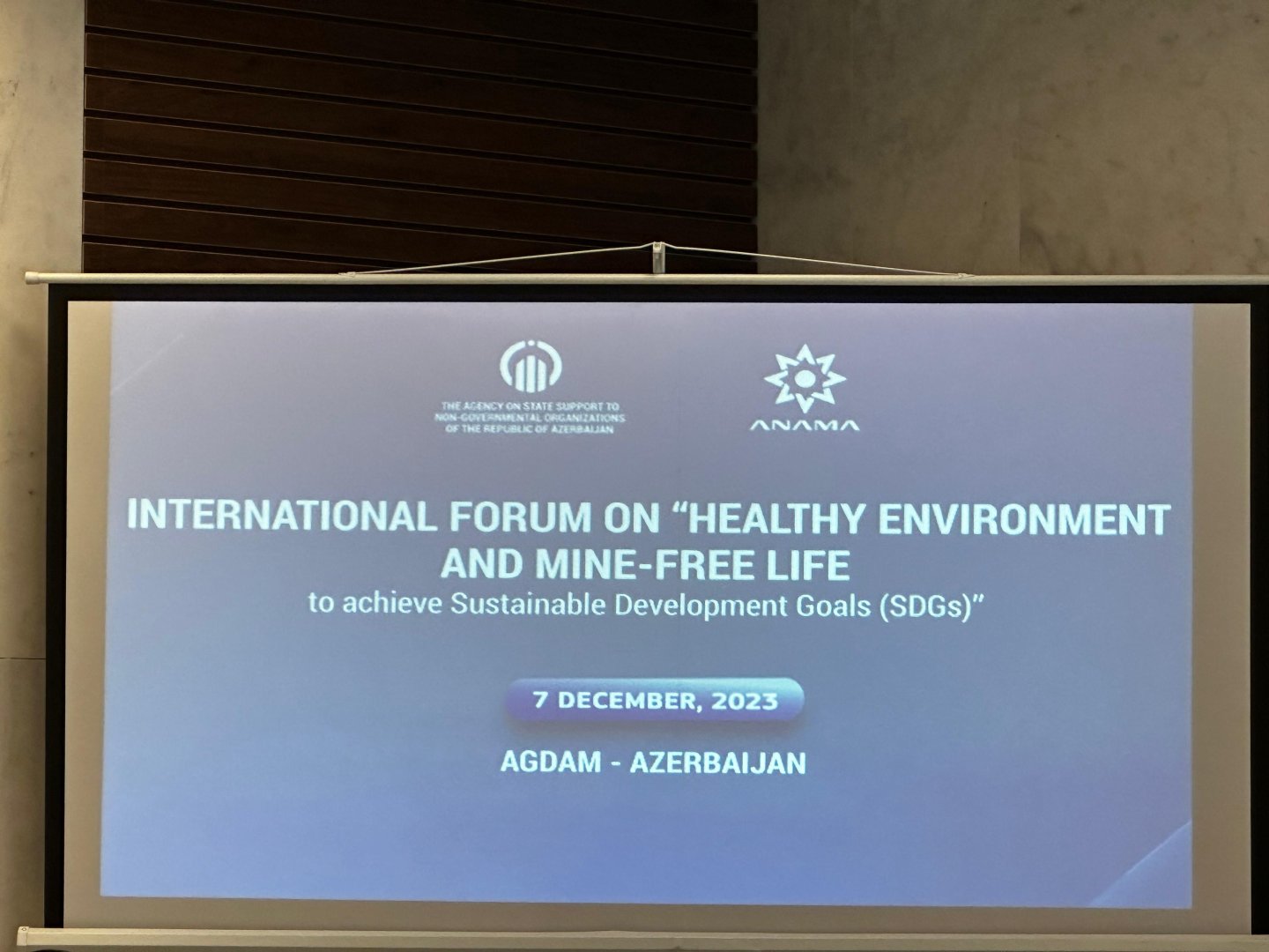 Azerbaijan's Aghdam hosting international forum on mine issues  (PHOTO)
