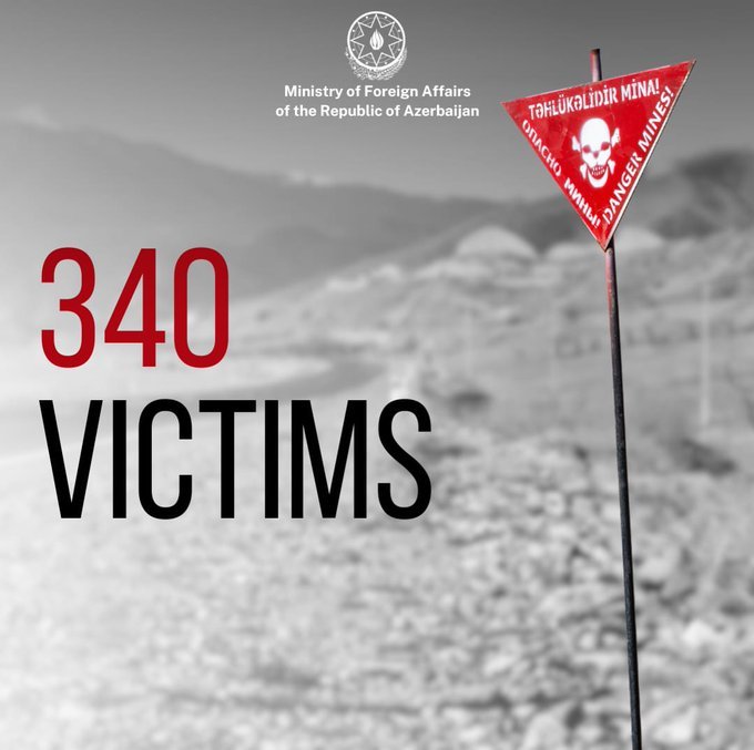 С момента окончания 44-дневной войны число жертв мин достигло 340 человек - МИД Азербайджана