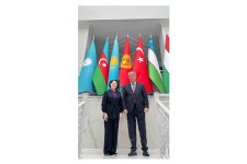 Türk Mədəniyyəti və İrsi Fondunun prezidenti Aktotı Raimkulova TÜRKSOY-un Baş katibi ilə görüşüb (FOTO)