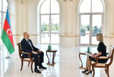 Президент Ильхам Алиев дал интервью телеканалу «Евроньюс» (ФОТО/ВИДЕО)
