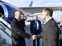 President Ilham Aliyev arrives in Serbia for working visit (PHOTO/VIDEO)