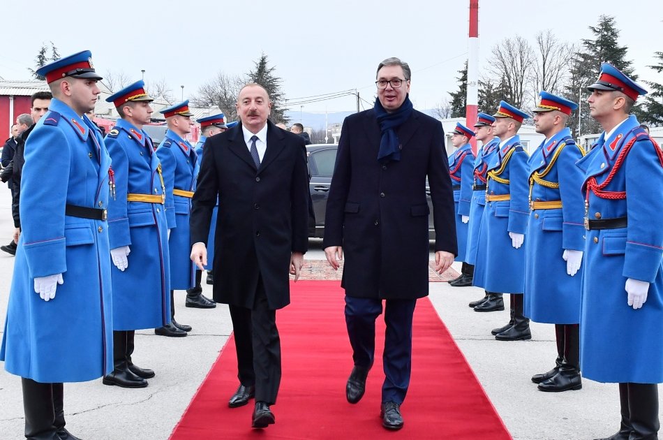 President Ilham Aliyev concludes his working visit to Serbia (PHOTO)