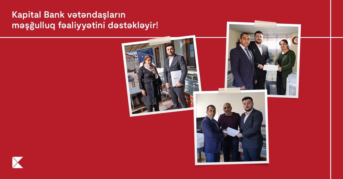 Kapital Bank provided support to 9 more citizens under the self-employment program