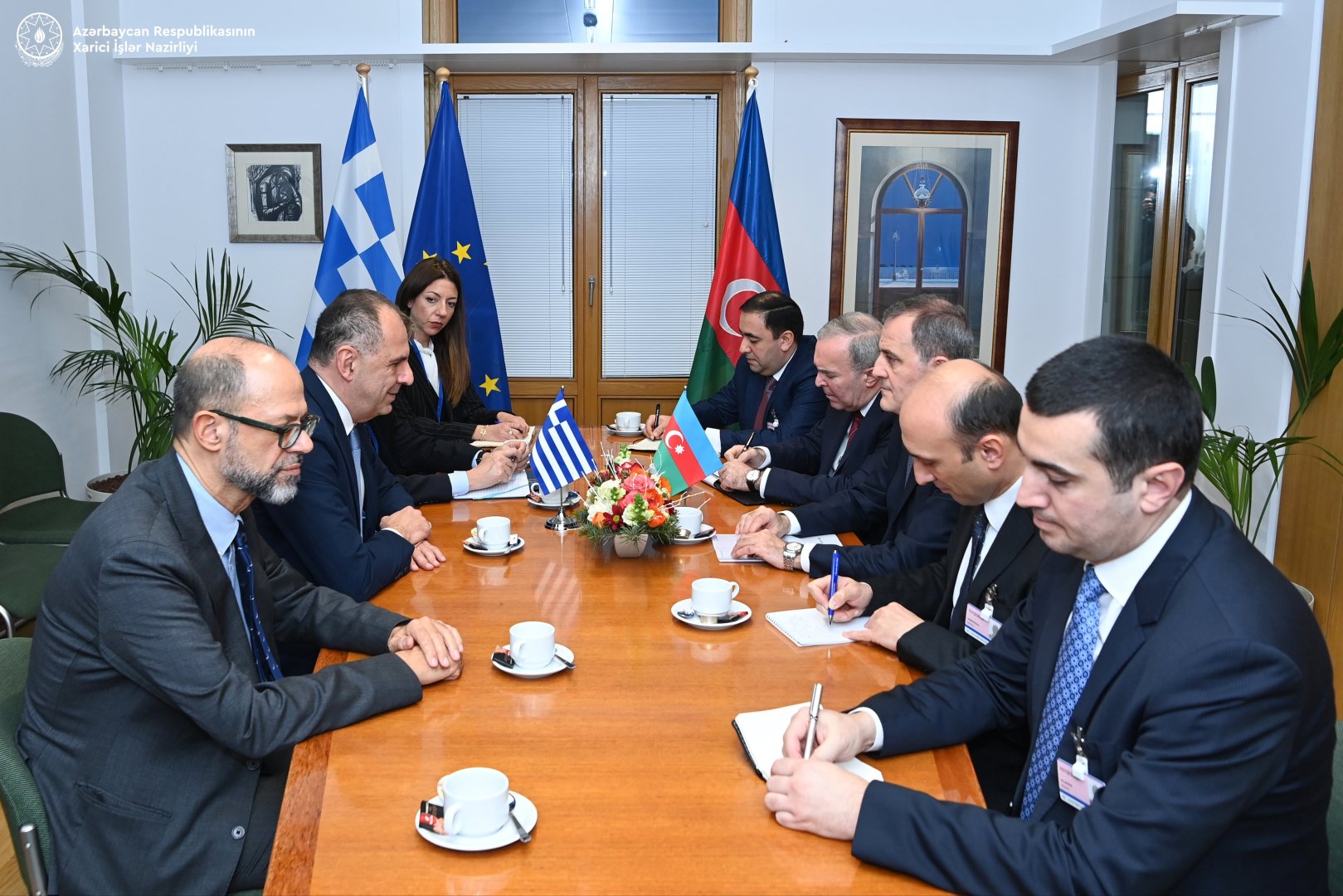 Главы МИД Азербайджана и Греции обсудили двустороннее сотрудничество (ФОТО)