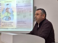 В Баку прошла презентация книги Севиль Гасановой "Hüseyn Cavidin ədəbi-bədii irsi mətbuatda" (ФОТО)