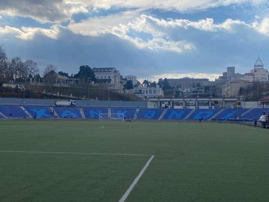Reconstruction work at Khankendi city stadium in Azerbaijan in full swing