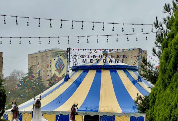 В Гяндже установлен самый большой в стране цирк-шапито (ФОТО/ВИДЕО)