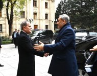 Meeting between Azerbaijani, Turkish FMs kicks off in Baku (PHOTO)