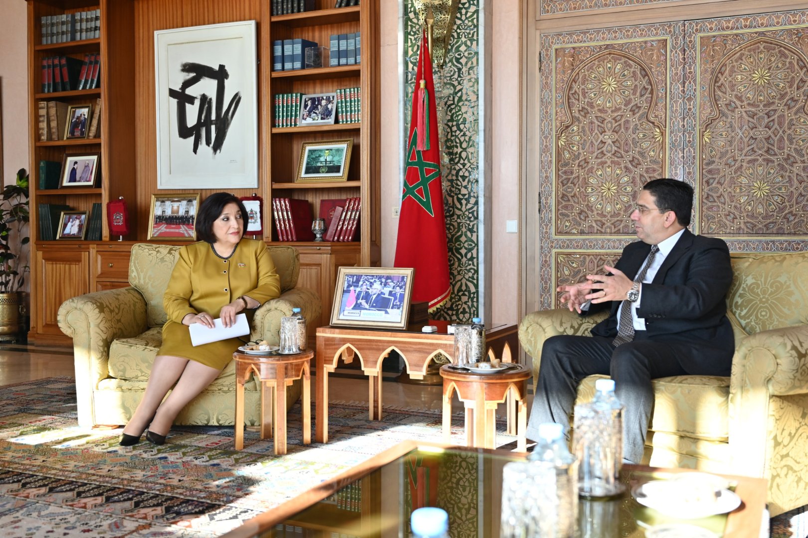 Speaker of Azerbaijani parliament meets with Moroccan FM (PHOTO)