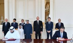 Azerbaijan, UAE sign documents (PHOTO)