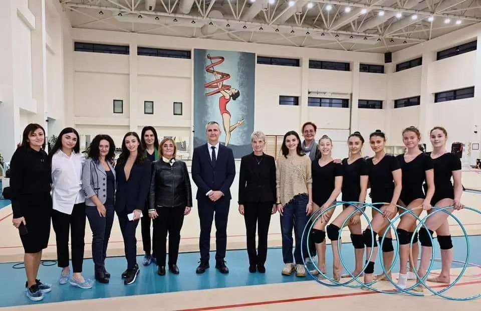 Bulgarian minister of youth and sports attends Azerbaijan's Baku National Gymnastics Arena