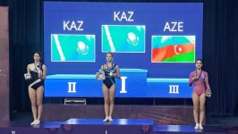 Azərbaycan gimnastları beynəlxalq turnirdə növbəti medalları qazanıblar (FOTO)