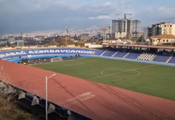 Стадион Ханкенди готов принять игру Кубка Азербайджана по футболу (ВИДЕО)