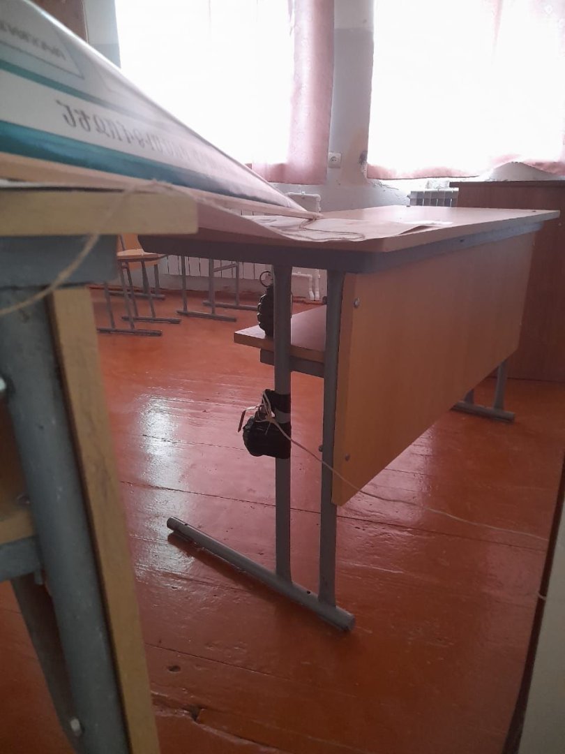 В школе в Ходжавенде обнаружено взрывное устройство-ловушка (ФОТО)