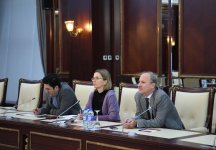 Azerbaijani parliament goes over early presidential elections with OSCE/ODIHR reps (PHOTO)