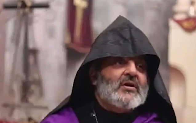Армянский священник в своей проповеди призвал армян к войне с Азербайджаном (ВИДЕО)