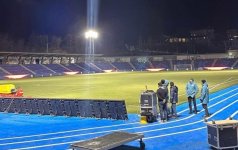 На стадионе в Ханкенди проведено освещение (ФОТО)