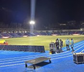 На стадионе в Ханкенди проведено освещение (ФОТО)