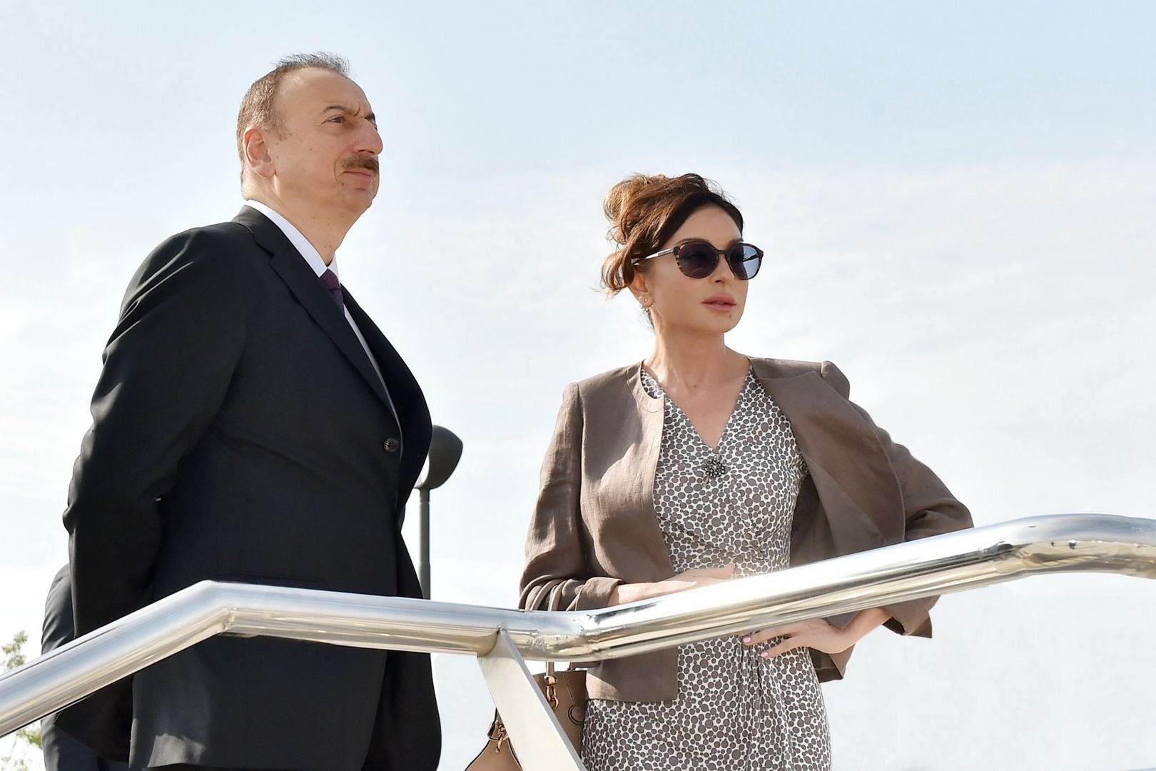 Президент Ильхам Алиев и Первая леди Мехрибан Алиева приняли участие в открытии отеля Ağalı в Зангиланском районе