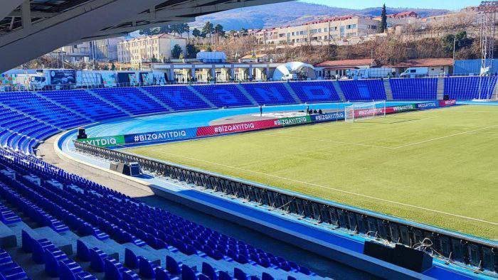 Azerbaijan finalizing preparatory work for "Qarabag FK - MOIK" game at Khankendi stadium