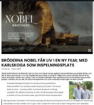 В Швеции покажут документальный фильм о братьях Нобель (ФОТО)