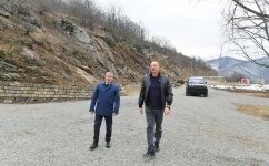 Президент Ильхам Алиев побывал на источнике «Сахсы» в Шушинском районе  (ВИДЕО/ФОТО)