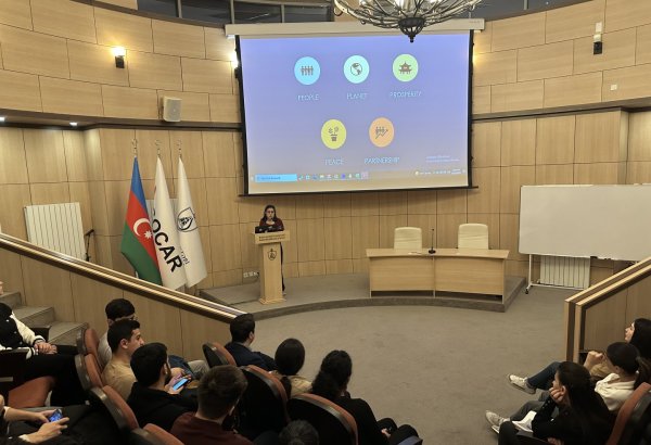 Baku Higher Oil School hosts information session on sustainable development (PHOTO)