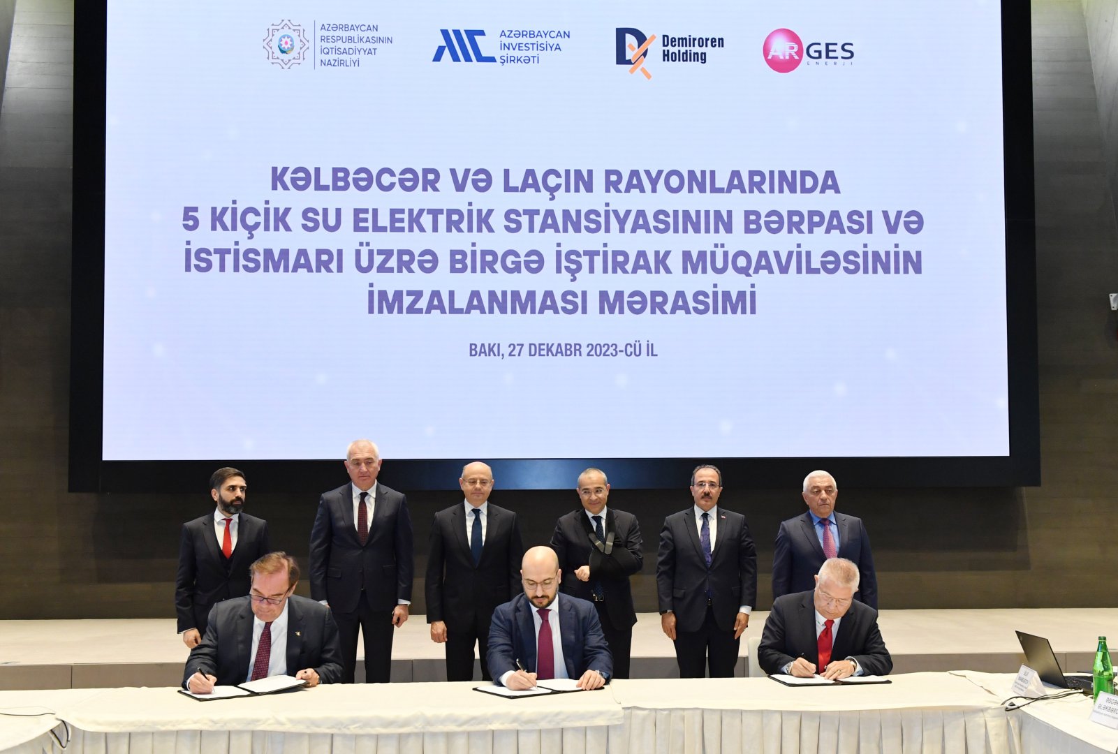 Азербайджан и Турция подписали соглашение по восстановлению 5 малых ГЭС