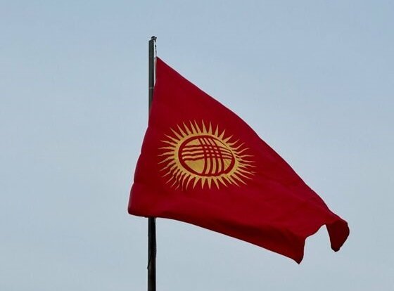 New flag of Kyrgyzstan raised in Bishkek