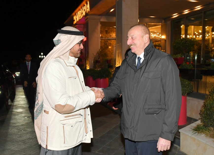 Official reception held in honor of UAE President on behalf of President Ilham Aliyev (PHOTO/VIDEO)