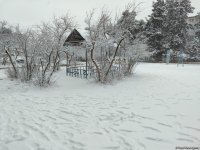 В Баку выпал снег (ФОТО)