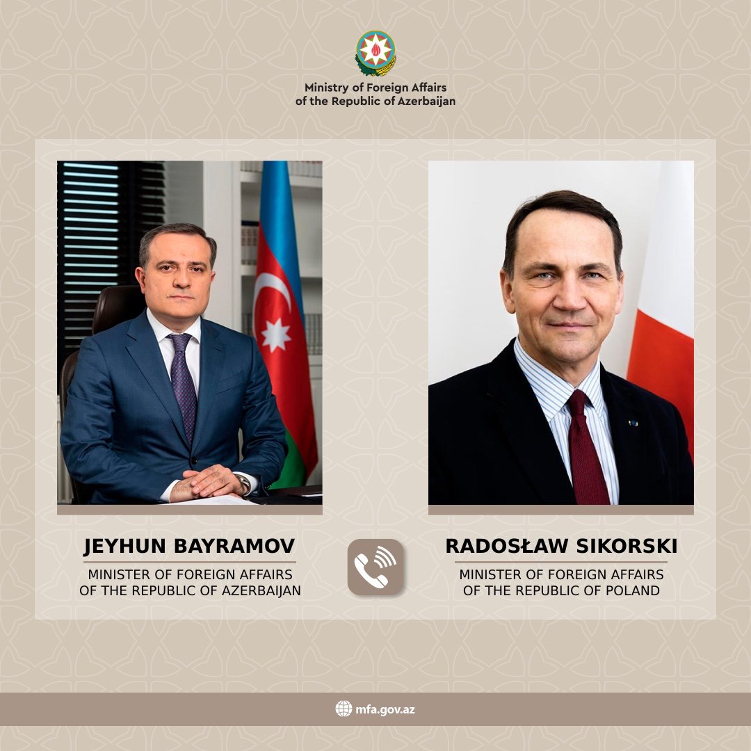 Azerbaijani FM discusses regional agenda with newly appointed Polish counterpart