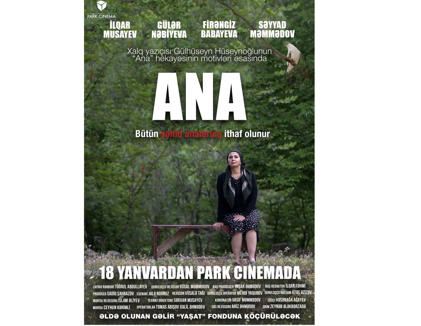 Park Cinema покажет фильм "Ana", посвященный матерям шехидов