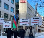 В Варшаве прошла акция протеста против публикации ложной информации об Азербайджане (ФОТО)