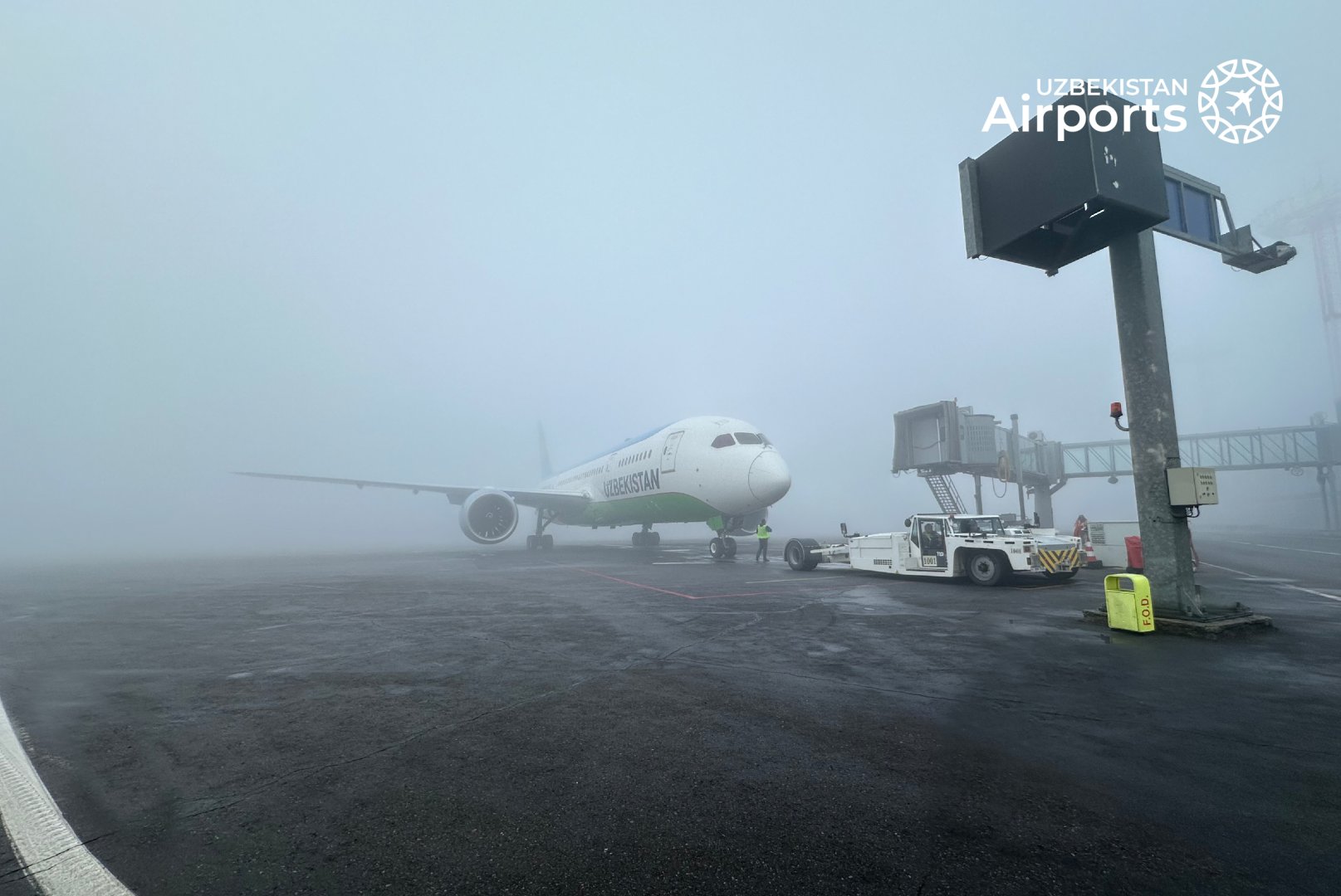Thick fog limits work of Uzbekistan's airport
