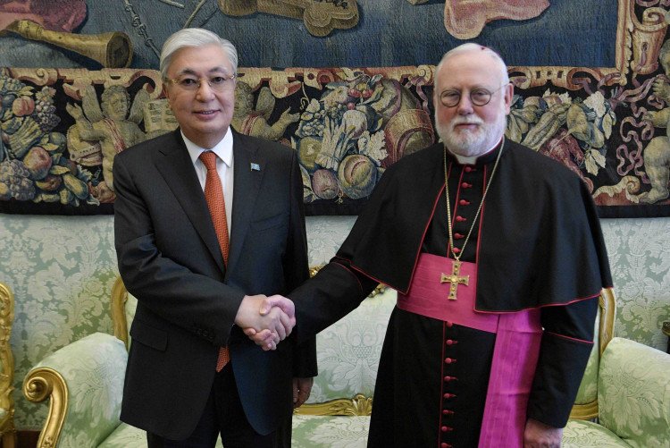 Kazakh President negotiates with Archbishop Paul Richard Gallagher