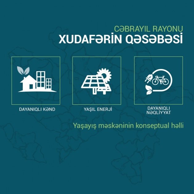 Azerbaijan airs design of Khudafarin settlement of Jabrayil  (PHOTO)