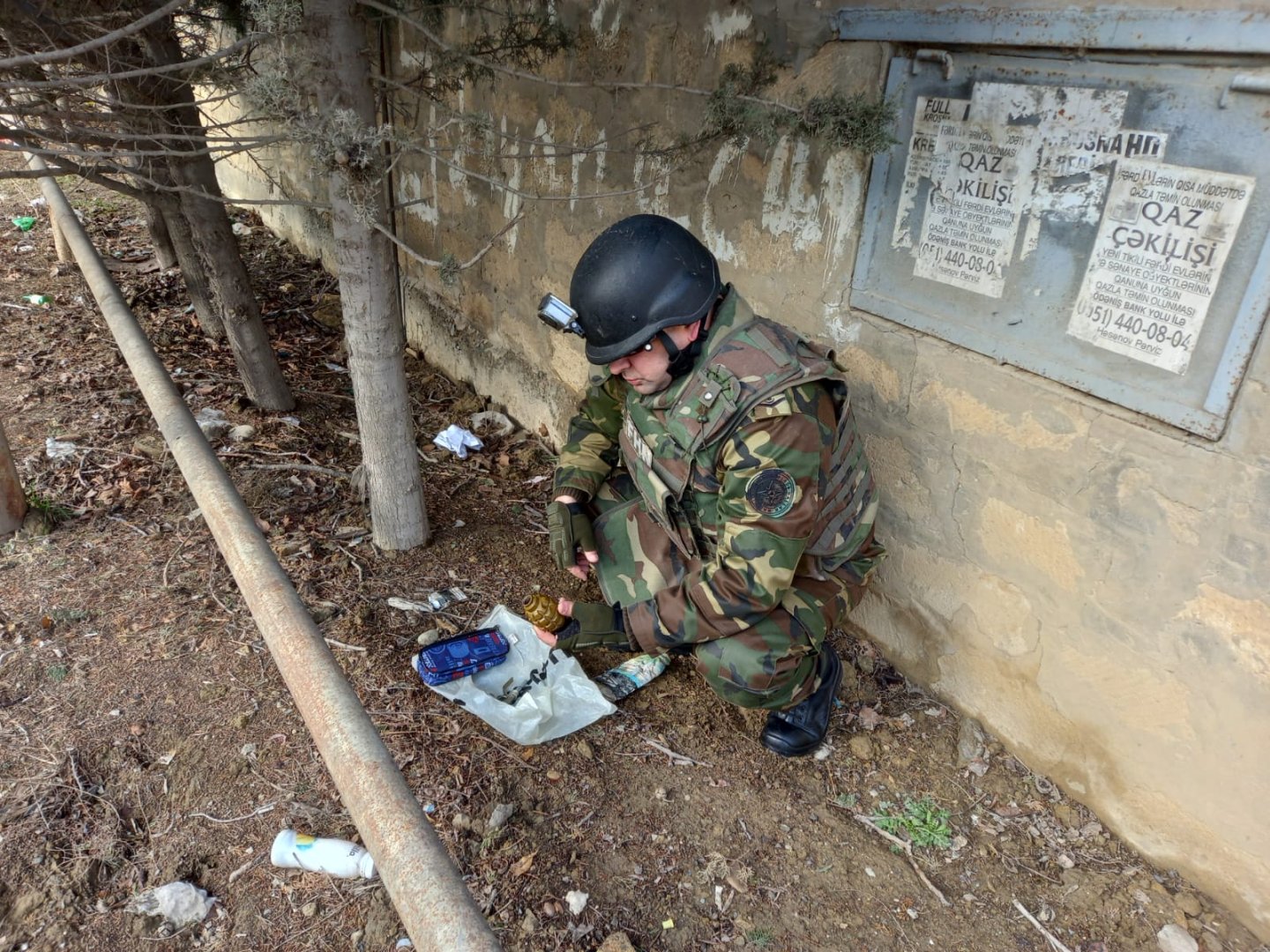 В Абшеронском районе обнаружены боеприпасы (ВИДЕО)