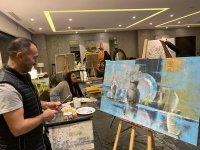 В Шабране прошел недельный симпозиум художников "По следам наследия" (ФОТО)