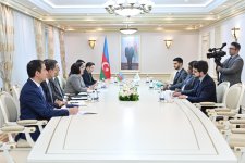 Chairman of Azerbaijani Parliament holds discussions with Inter-Parliamentary Union Secretary General (PHOTO)