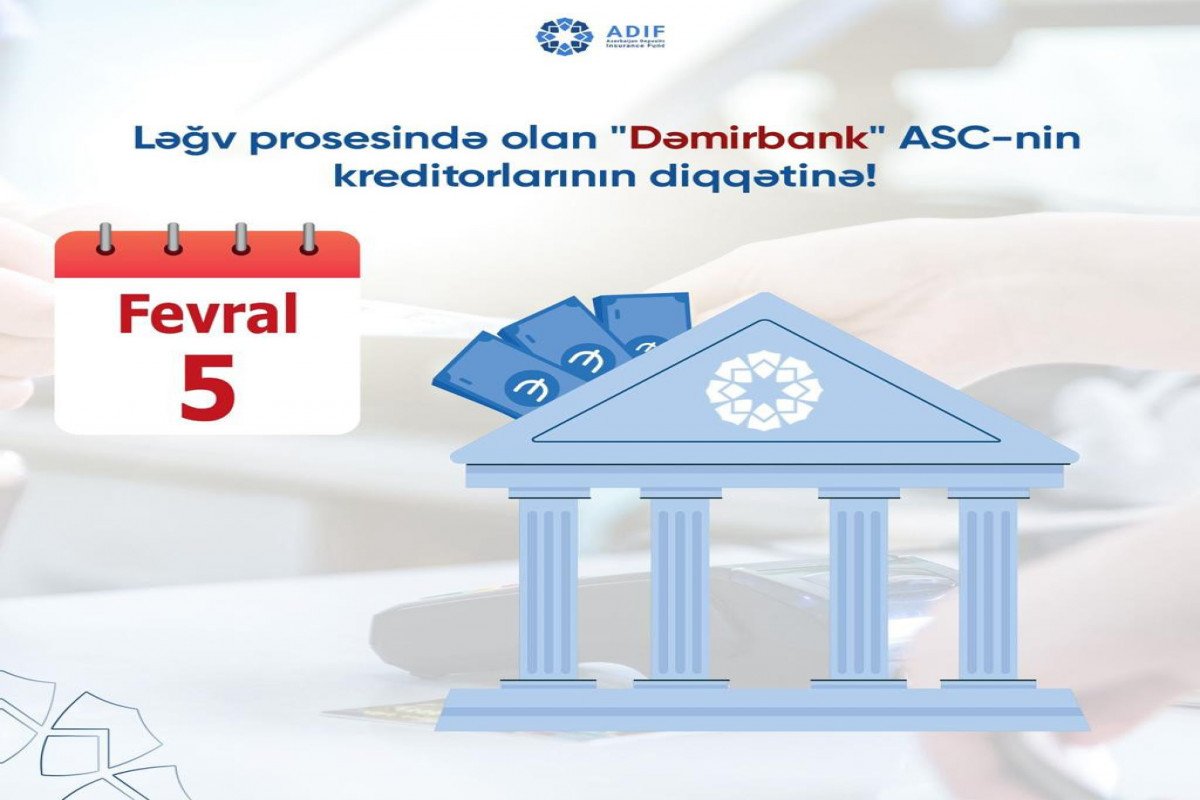 Azerbaijan Deposit Insurance Fund addresses creditors of liquidated Demir Bank
