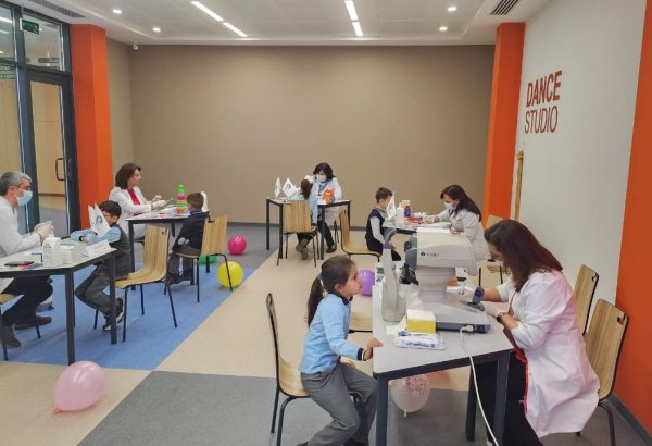 В городе Физули организовано комплексное медицинское обследование детей (ФОТО)