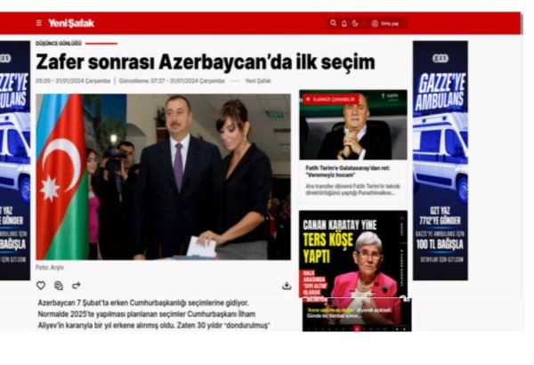Türkiye's reputable newspaper publishes article on upcoming presidential election in Azerbaijan