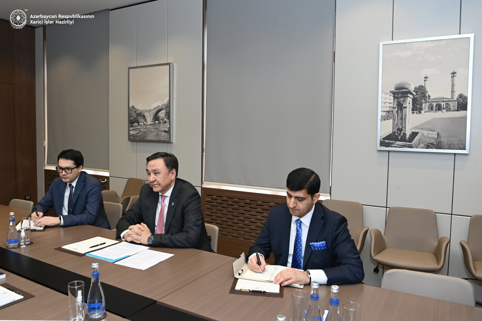 Azerbaijani MFA discusses preps for presidential election with OTS Secretary General (PHOTO)