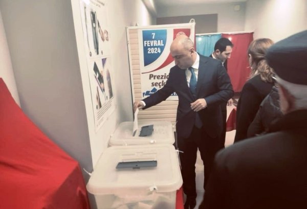 Министр науки и образования Азербайджана проголосовал на президентских выборах (ФОТО)
