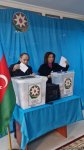 Azerbaijani Chairperson of State Committee for Family, Women and Children Affairs votes in presidential election (PHOTO)