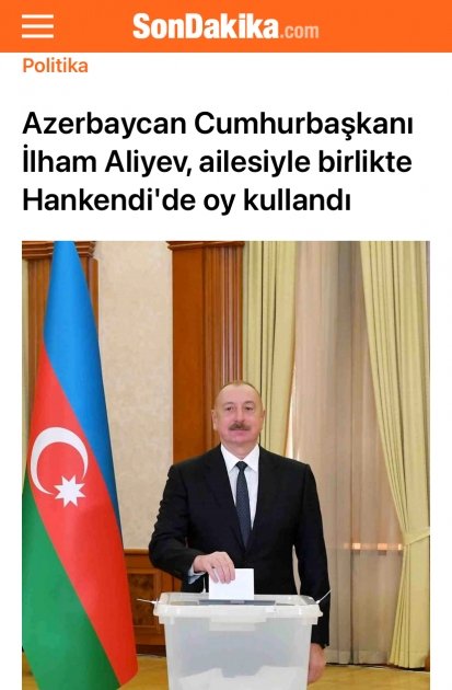 Azerbaijan’s snap presidential election in spotlight of Turkish media (PHOTO)