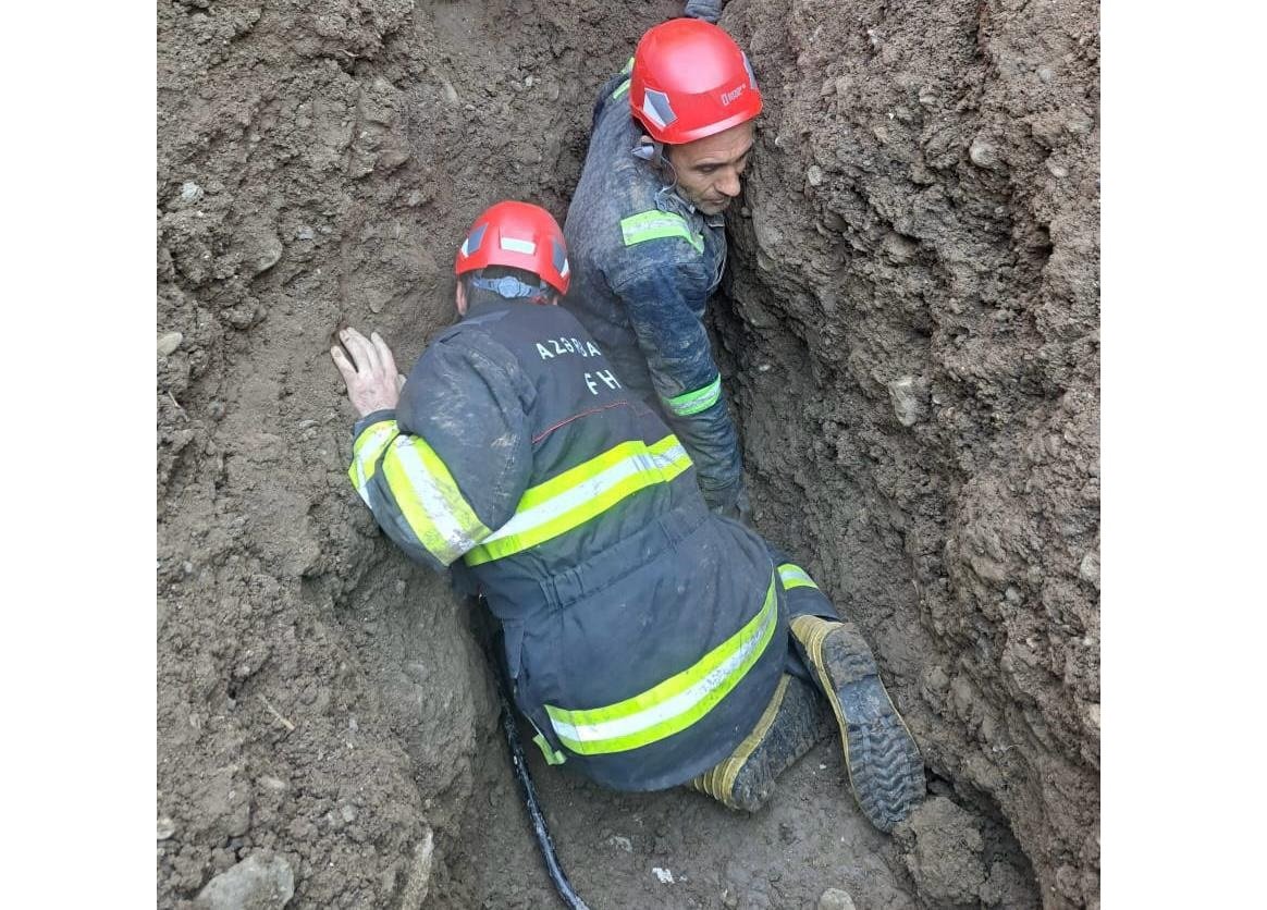 Landslide occurred in Azerbaijan's Fuzuli, one person saved (VIDEO)