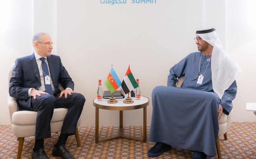 Azerbaijani minister meets president of COP28 in UAE